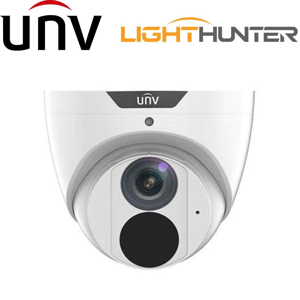 Uniview Prime-I Series IP Camera White AI People Count 6MP Turret 2.8MM Light Hunter IR PoE - IPC3616SB-ADF28KM-I0
