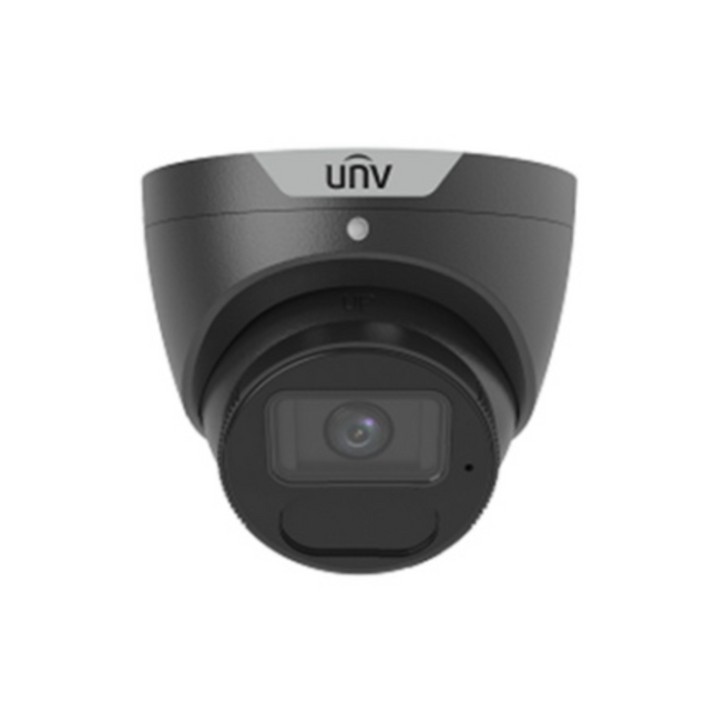 Uniview Security Camera: 6MP Turret Black, 2.8 mm Fixed Lens, LightHunter + IR, IP67 - IPC3616SS-ADF28K-I1-BK