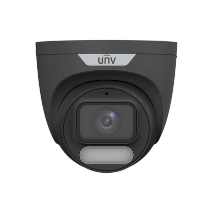Uniview IPC3628LE-ADF28K-WP-BK 8MP OwlView Turret Camera – 2.8mm Fixed Lens, Warm Light, Built-in Mic, IP67 Weatherproof – 3628