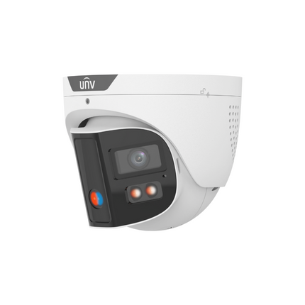 Uniview Security Camera: 8MP Double-Light Alarm Binocular Turret - IPC3K28SE-ADF28KMC-DL-I0