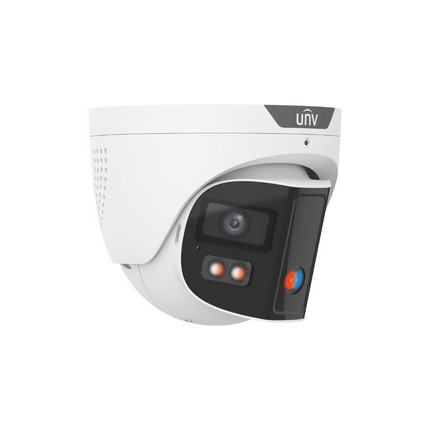 Uniview Security Camera: 8MP Double-Light Alarm Binocular Turret - IPC3K28SE-ADF28KMC-DL-I0