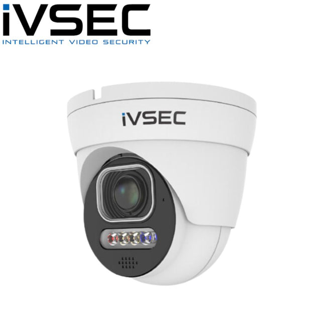 IVSEC Security Camera: 5MP Turret, 2.8–12mm, Advanced Deterrence, Two-Way Audio, IP66 - NC312ADX