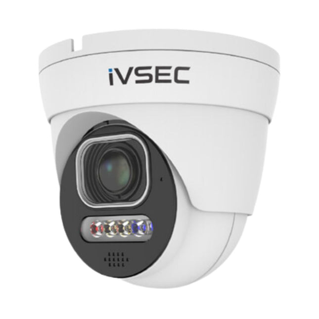 IVSEC Security Camera: 5MP Turret, 2.8–12mm, Advanced Deterrence, Two-Way Audio, IP66 - NC312ADX