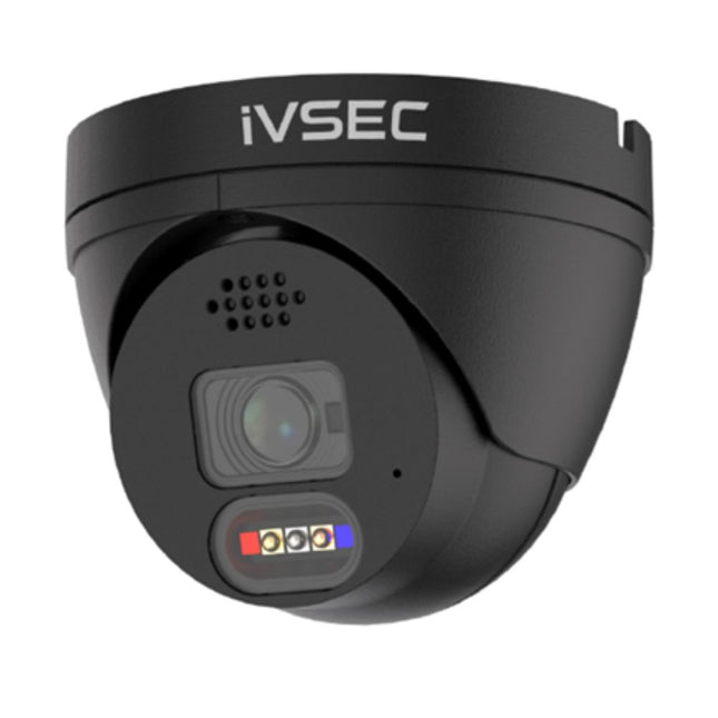 IVSEC Security Camera: 8MP, 2.8mm, Active Deterrence, Two-Way Audio, IP66 - NC323ADX