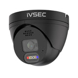 IVSEC Security System: 16x 8MP Adv. Deter, Full-Colour, Black Turrets, 16-Channel 12MP NVR, SMD
