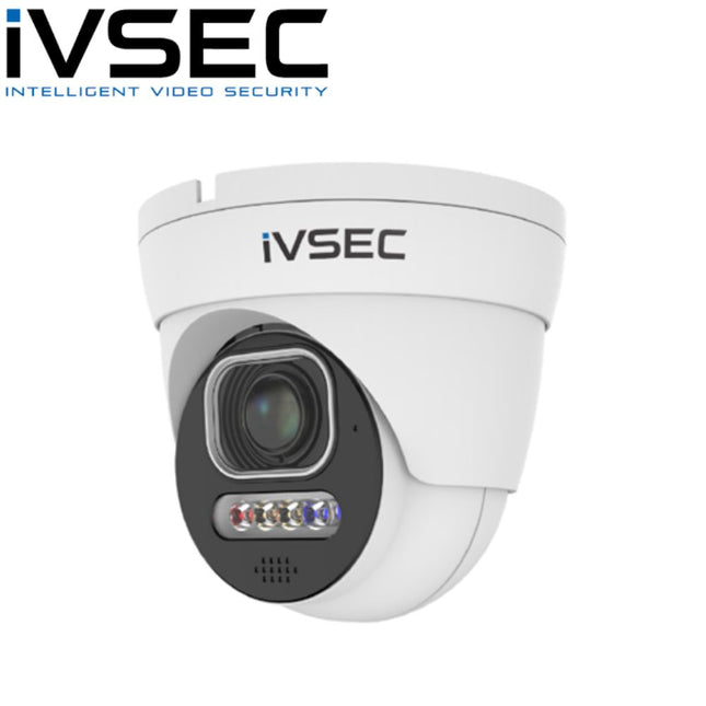 IVSEC Security Camera: 8MP, 2.8–12mm, Active Deterrence, Two-Way Audio, IP66 - NC512ADX