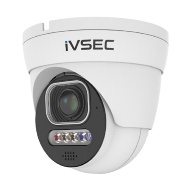 IVSEC Security Camera: 8MP, 2.8–12mm, Active Deterrence, Two-Way Audio, IP66 - NC512ADX