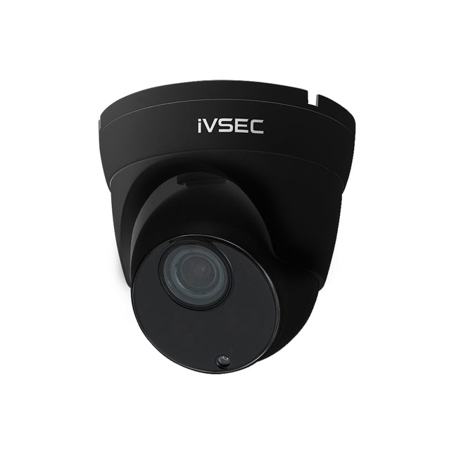 IVSEC Security Camera: 8MP, 2.8–12mm, Active Deterrence, Two-Way Audio, IP66 - NC512ADX-BLK