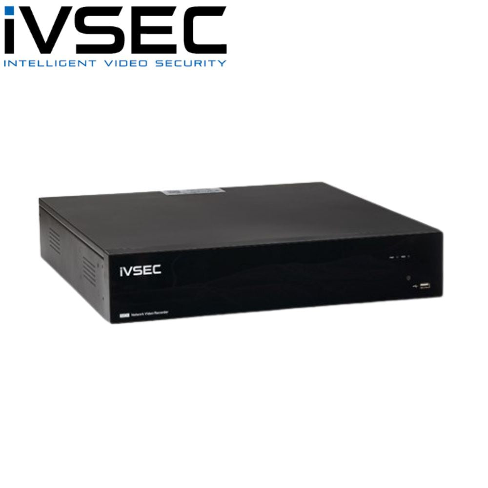 IVSEC 32 Channel Network Video Recorder: 12MP, 4K HDMI - IVNR6324EX