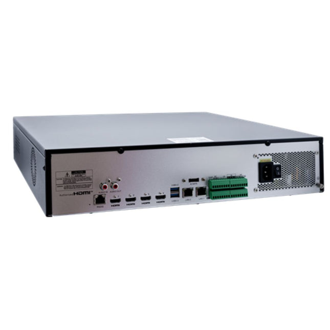 IVSEC NR6648EX 64-Channel 12MP NVR, Dual Gigabit Ethernet, 8 HDD Bays, 640 Mbps, Advanced IVS Analytics