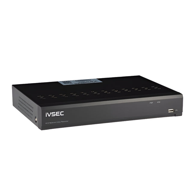 IVSEC NR3082XB 8-Channel PoE NVR, 12MP, 8 PoE Ports, 2 HDD Bays, 4K HDMI, IVS Analytics