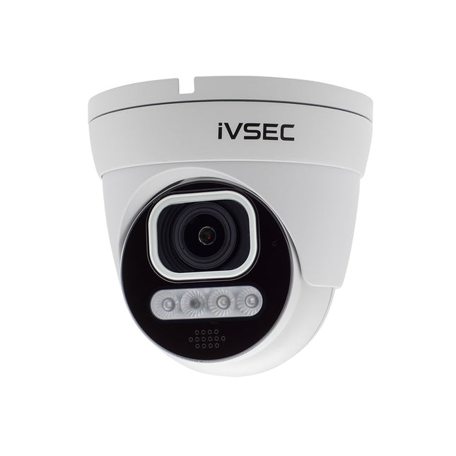 IVSEC Security Camera: 5MP Turret, 2.8–12mm, Advanced Deterrence, Two-Way Audio, IP66 - NC312ADX