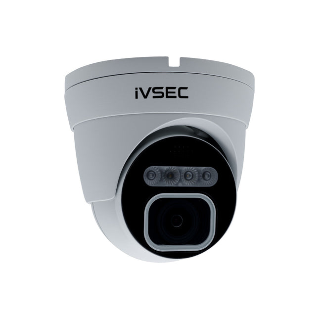 IVSEC Security Camera: 5MP Turret, 2.8–12mm, Advanced Deterrence, Two-Way Audio, IP66 - NC312ADX
