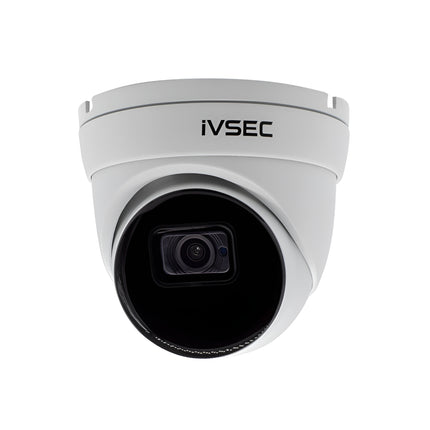 IVSEC Security Camera: 12MP Turret fixed, 3.6mm, 15FPS, POE, IP66, 30M IR, MIC, IVS - NC340XB