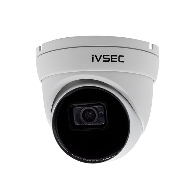IVSEC Security Camera: 12MP Turret fixed, 3.6mm, 15FPS, POE, IP66, 30M IR, MIC, IVS - NC340XB