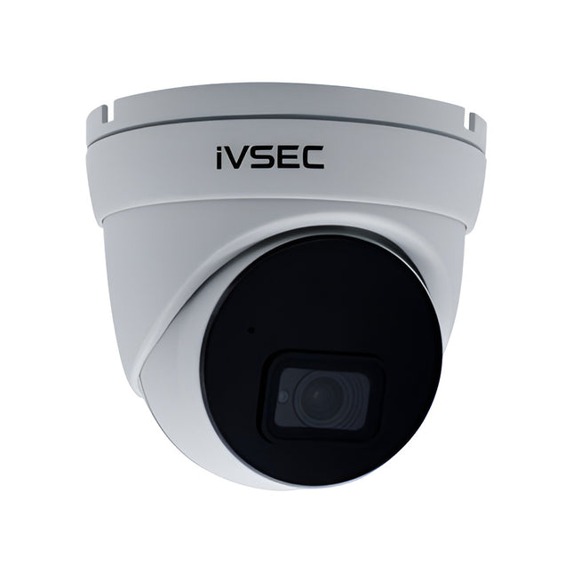 IVSEC Security Camera: 12MP Turret fixed, 3.6mm, 15FPS, POE, IP66, 30M IR, MIC, IVS - NC340XB