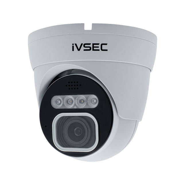 IVSEC Security Camera: 8MP, 2.8–12mm, Active Deterrence, Two-Way Audio, IP66 - NC512ADX
