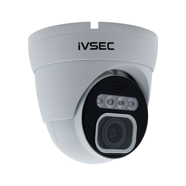 IVSEC Security Camera: 8MP, 2.8–12mm, Active Deterrence, Two-Way Audio, IP66 - NC512ADX