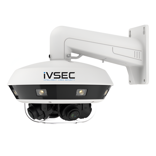 IVSEC Security Camera: 8MP × 4, 2.8–12mm, 360° Coverage, AI Analytics, IP67/IK10 - NC540ADX