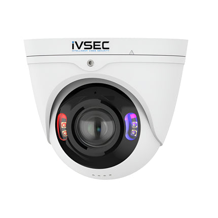 IVSEC Security Camera: 8MP, 2.8mm, 180° Panoramic, Two-Way Audio, IP67, IK10 - NC543ADX