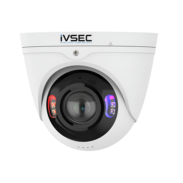 IVSEC Security Camera: 8MP, 2.8mm, 180° Panoramic, Two-Way Audio, IP67, IK10 - NC543ADX