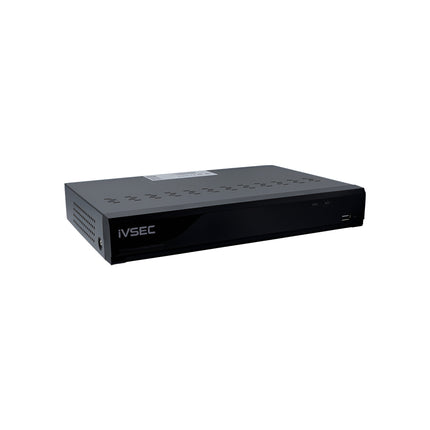 IVSEC NR004XB LX Series 4-Channel PoE NVR, 12MP, 4 PoE Ports, 1 Bay, 16TB Max, H.265+, BASIC IVS