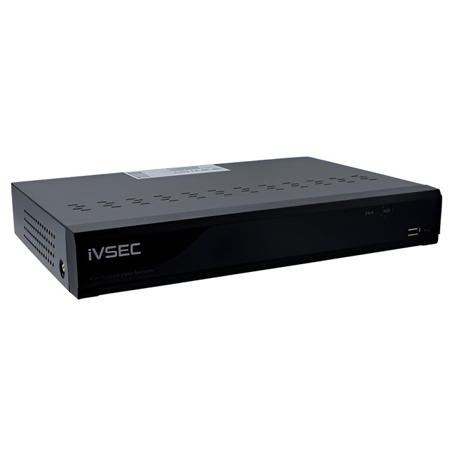 IVSEC NR008XB 8-Channel LX Series PoE NVR, 12MP, 8 PoE Ports, 1 Bay, 4K HDMI, Basic IVS