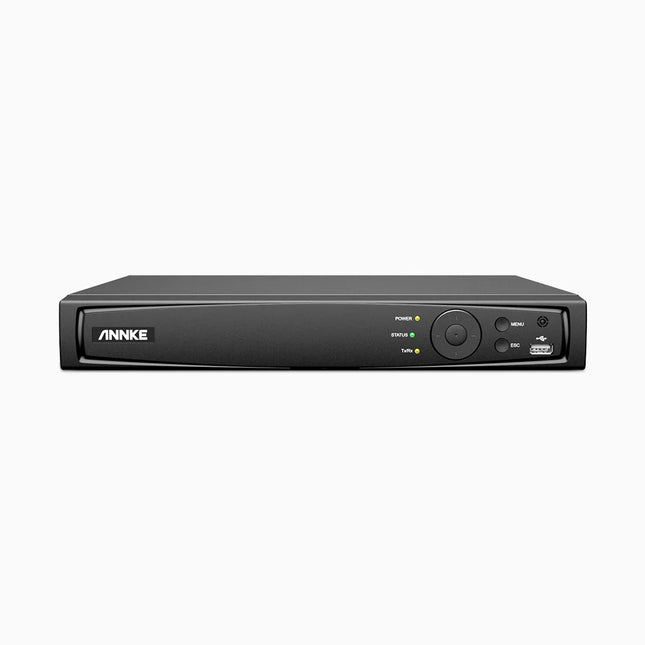 Annke NR168 8MP (4K) 16-Channel H.265+ Network Video Recorder, Dual HDD Support, RTSP