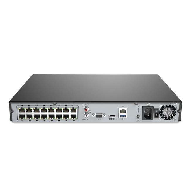 Annke NR168 8MP (4K) 16-Channel H.265+ Network Video Recorder, Dual HDD Support, RTSP
