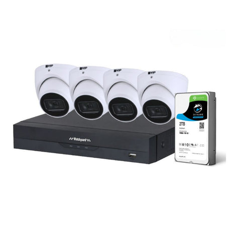 Watchguard G-Series: 4 Camera 6.0MP AI Surveillance Kit (2TB) - NVRKIT-G462-4C