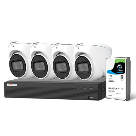 Watchguard L Series 4 Camera 6.0MP IP Surveillance Kit (Fixed, 1TB, 4 Ch) - NVRKIT-L461-4C