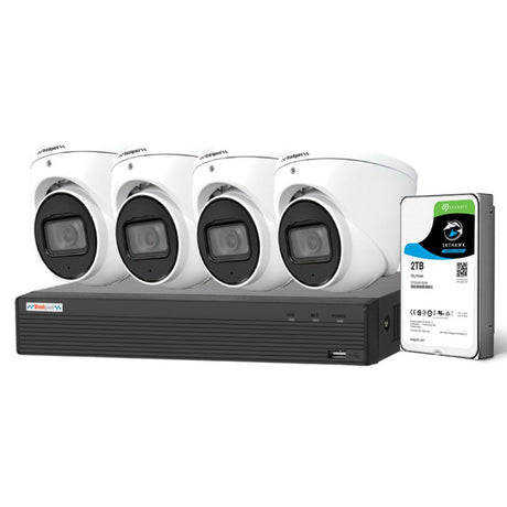 Watchguard L Series 4 Camera 6.0MP IP Surveillance Kit (Fixed, 2TB, 8 Ch) - NVRKIT-L862-4C