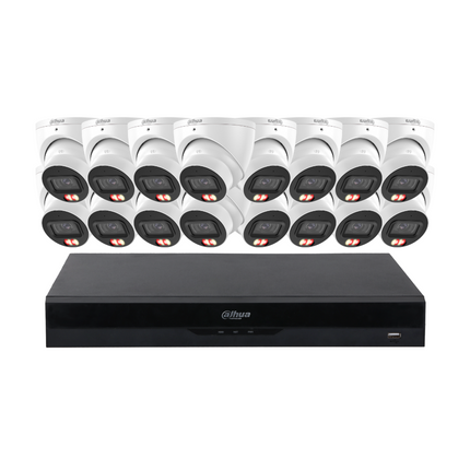 Dahua Security Kit: 16x 8MP (4K Ultra HD) 3X67 Turrets, SMD 4.0, Mic, LED, AI, NVR