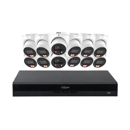 Dahua Security Kit: 10x Smart Dual Light, 2x TiOC 3.0 Turrets, SMD 4.0, Siren & Lights
