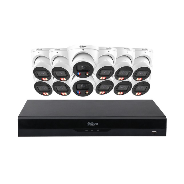 Dahua CCTV Kit: 10x HDW3867EM-S-IL-ANZ, 2x TIOC 3.0, SMD 4.0, Siren & Lights, Smart Dual Light