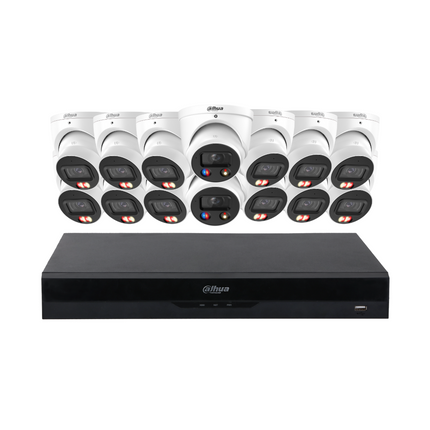 Dahua Security Kit: 12x Smart Dual Light, 2x TiOC 3.0 Turrets, SMD 4.0, Siren & Lights