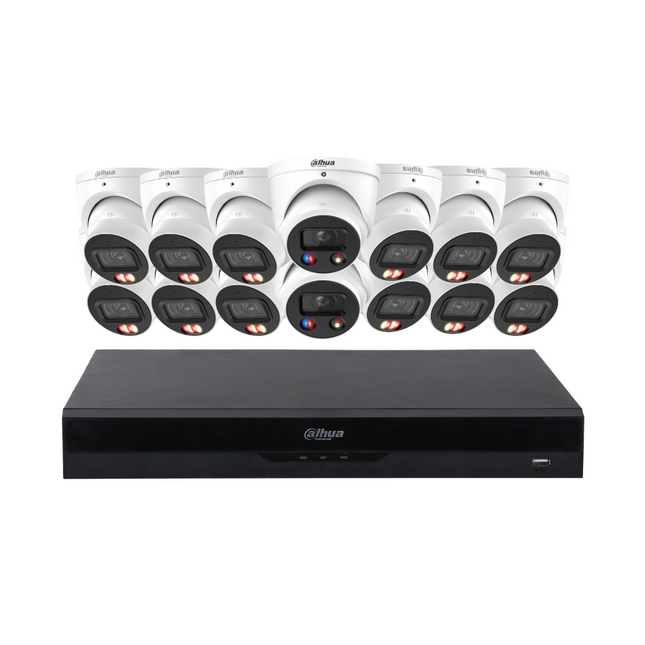 Dahua CCTV Kit: 12x HDW3867EM-S-IL-ANZ, 2x TIOC 3.0, SMD 4.0, Siren & Lights, Smart Dual Light