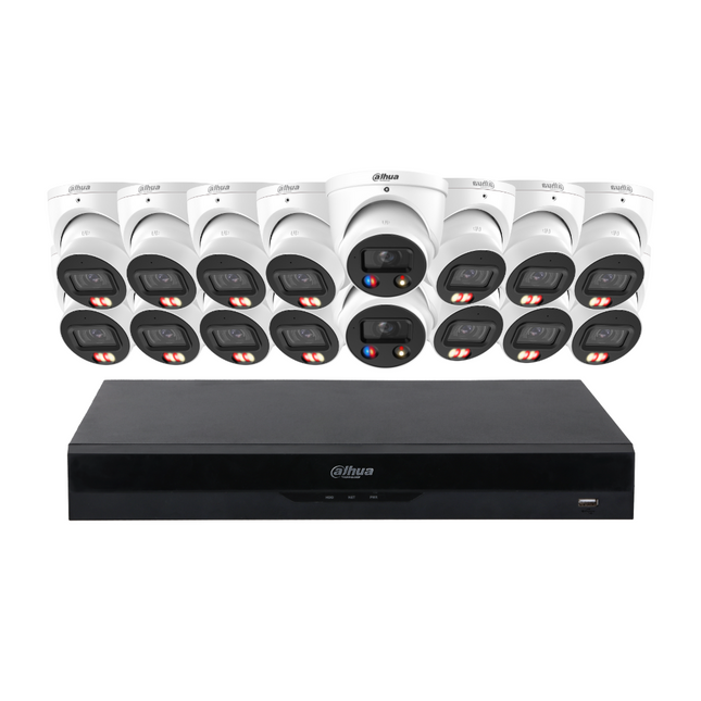 Dahua CCTV Kit: 14x HDW3867EM-S-IL-ANZ, 2x TIOC 3.0, SMD 4.0, Siren & Lights, Smart Dual Light
