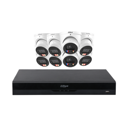 Dahua Security Kit: 6x Smart Dual Light, 2x TiOC 3.0 Turrets, SMD 4.0, Siren & Lights