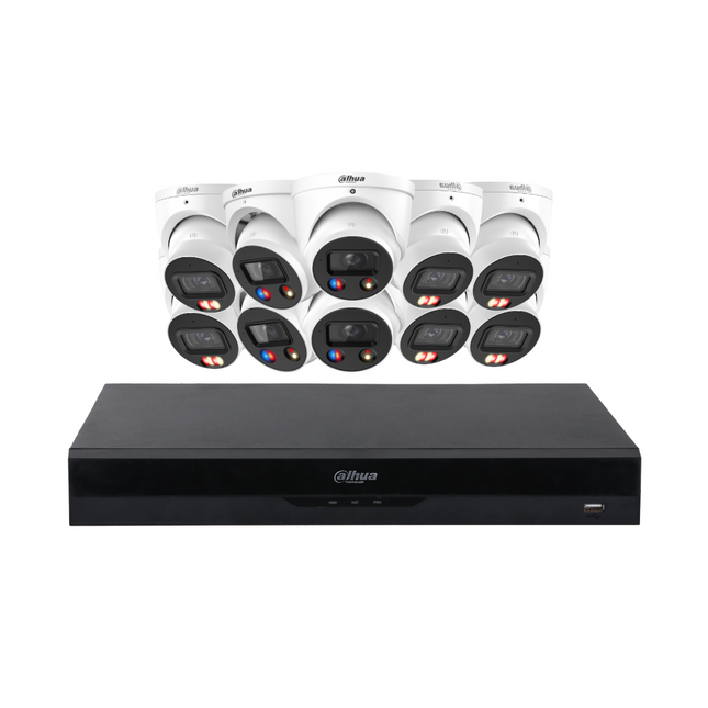 Dahua CCTV Kit: 6x HDW3867EM-S-IL-ANZ, 4x TIOC 3.0, SMD 4.0, Siren & Lights, Smart Dual Light