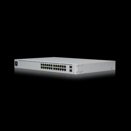 Ubiquity UBQUSW-PRO-24-POE 24Port ( 26P) Gigabit Switch 400W PoE Budget 24X PoE+ (8X Hi-PoE/ PoE++) Plus 2X 10G Sfp/ Fibre Port L3 Managed White 240VAC