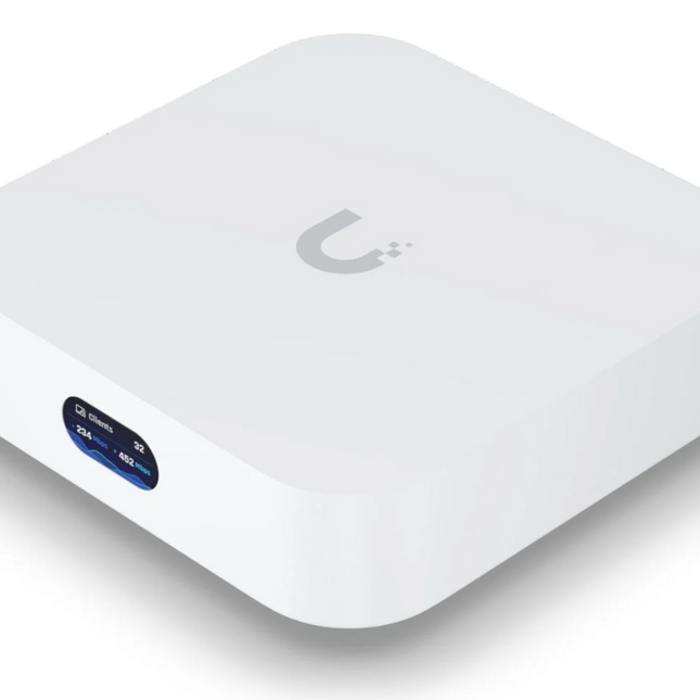 Ubiquity UBQUX Unifi Express Gateway with WiFi-6 Access Point 2.4Ghz@ 573.5Mbps / 5Ghz@ 2.4Gbps 2 X Rj45 5VDC USB Type C White 30Hx98Wx98D (Mm)