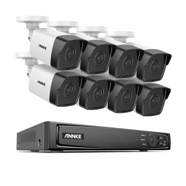 Annke Security Kit: 8x 12MP Bullet Cameras, 16CH 12MP NVR, Smart Dual Light, AI Detect, Mic