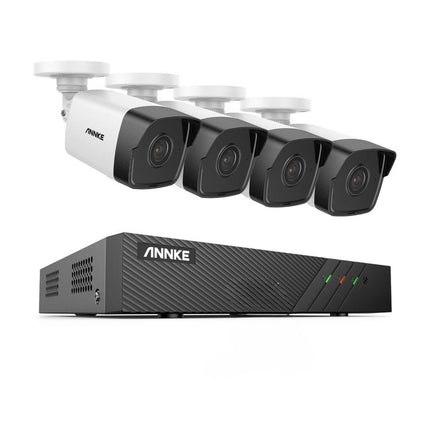 Annke Security Kit: 4x 5MP Bullet Cameras, 8CH NVR, Smart Dual Light, AI Detect, Mic