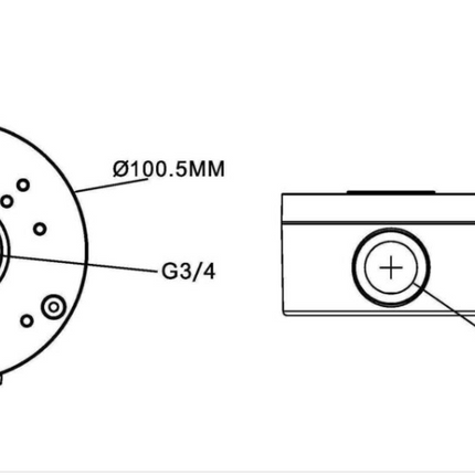 IVSEC Small Conduit Junction Box Housing - IV2477X