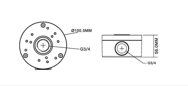 IVSEC Small Conduit Junction Box Housing - IV2477X