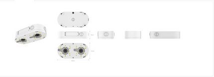 IVSEC Junction Box Passive PoE Splitter for Dual Cameras - IV2490X