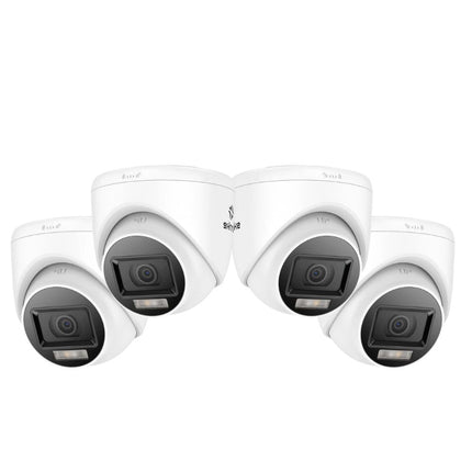 Annke 4x ADL800 8MP (4K) Analog Turret Cameras, Dual Light Color Night Vision, 2.8mm, IP67