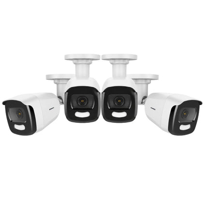 Annke 4x NCA500 5MP Analog Bullet Cameras, Color Night Vision, F1.0 Lens, Built-in Mic, WDR, IP67