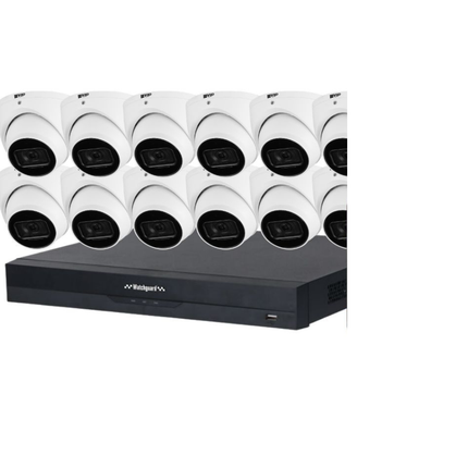 VIP Vision AI Security System: 10x 8MP AI Turret Cams, 16MP WatchGuard 16CH AI NVR